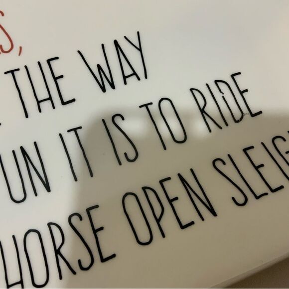 Creative Co-Op Jingle bells Stoneware plate - Picture 8 of 8